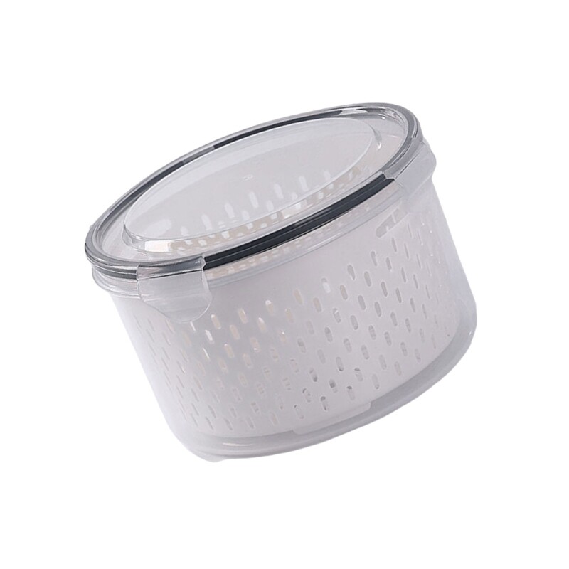 Drain Basket Convenient Refrigerator Storage Container for Everyday Use