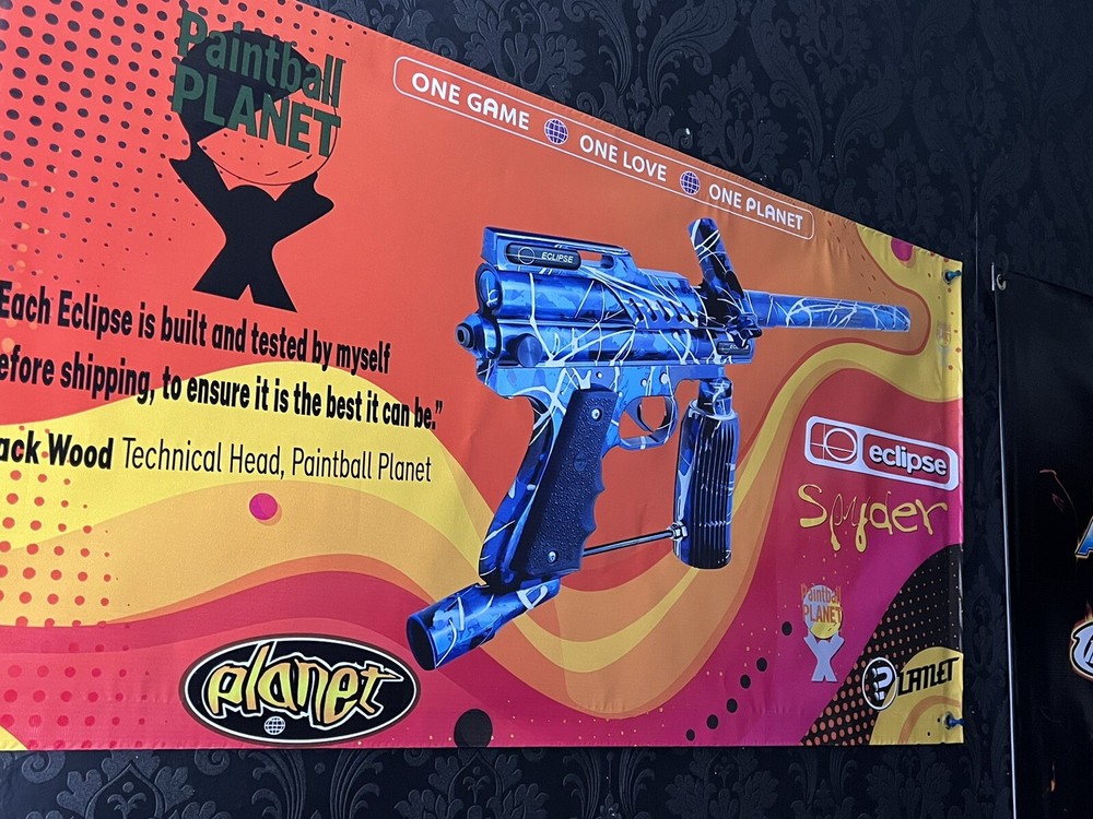Planet Eclipse Spyder Paintball Banner - VTG, Mint