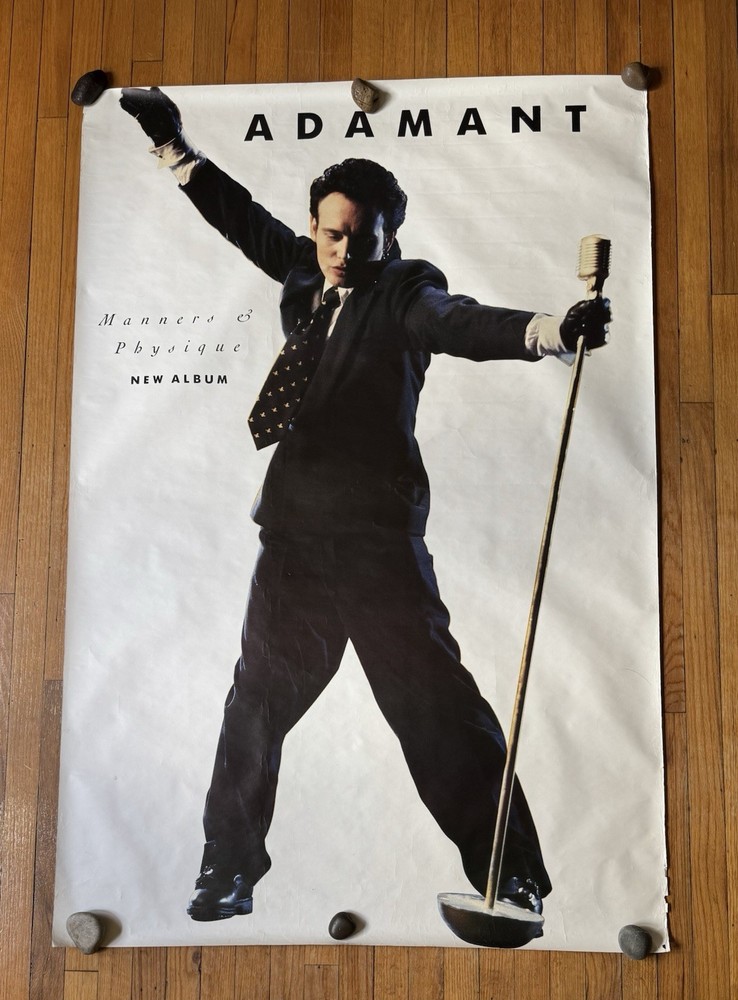 Original 1990 Adam Ant Giant Manners and Physique Promo Subway Poster 60” x 40”