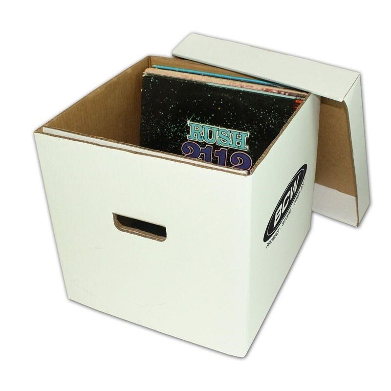 BCW Cardboard Record Storage Archive Box For 33 RPM 12" Vinyl LP Record Albums