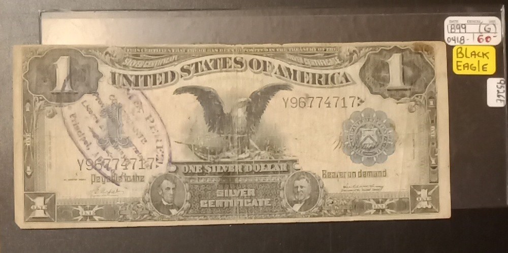 1899 black eagle silver certificate
