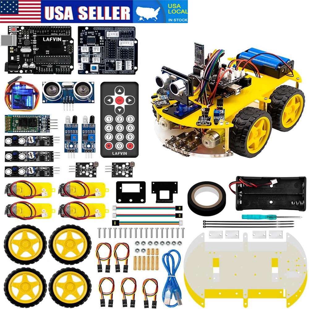R3 Smart Robot Car Kit V5 for Arduino Robotics for Kids Ages 8+STEM Science Gift