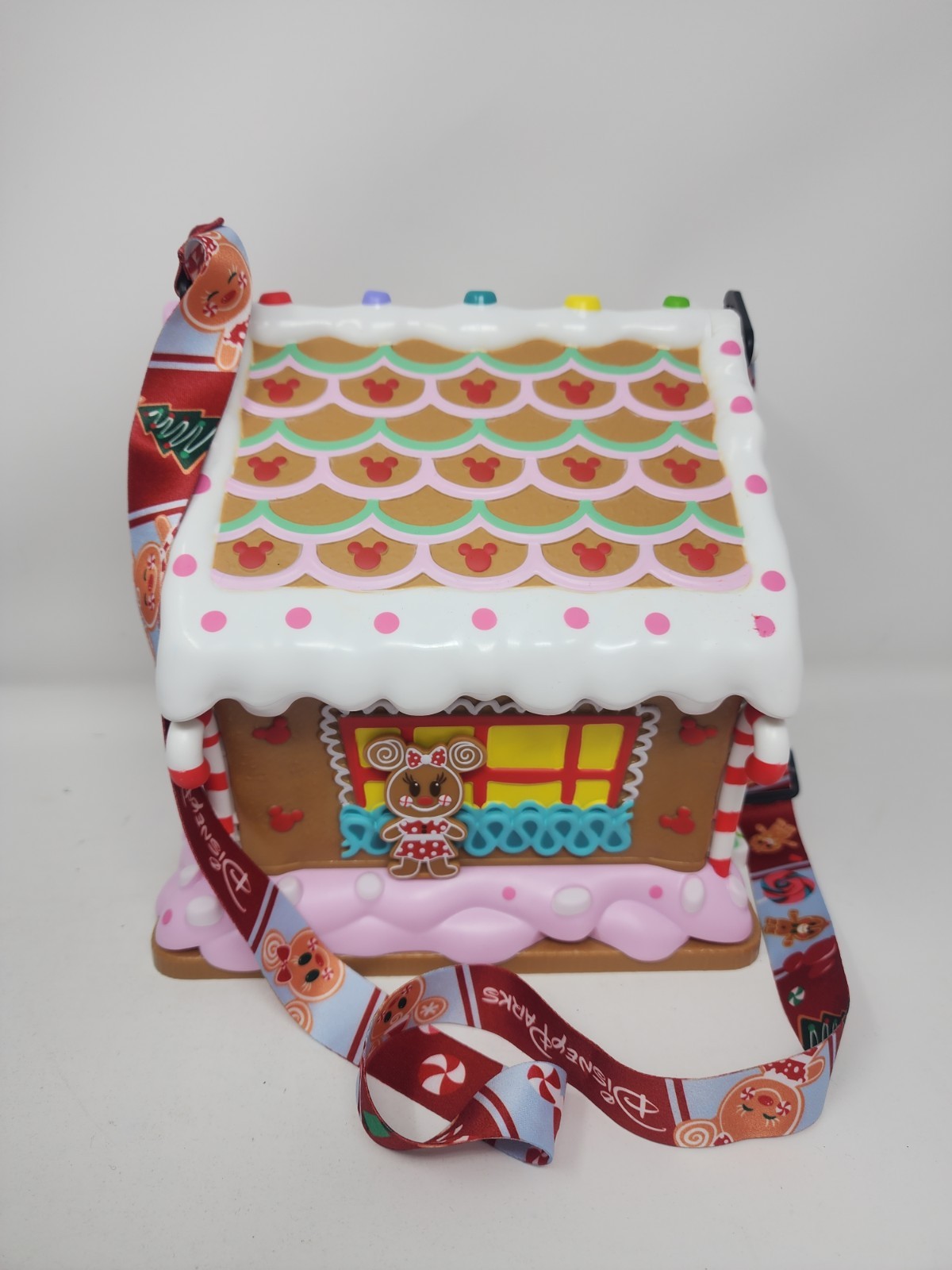 NEW DISNEY PARKS CHRISTMAS MICKEY & MINNIE GINGERBREAD HOUSE POPCORN BUCKET