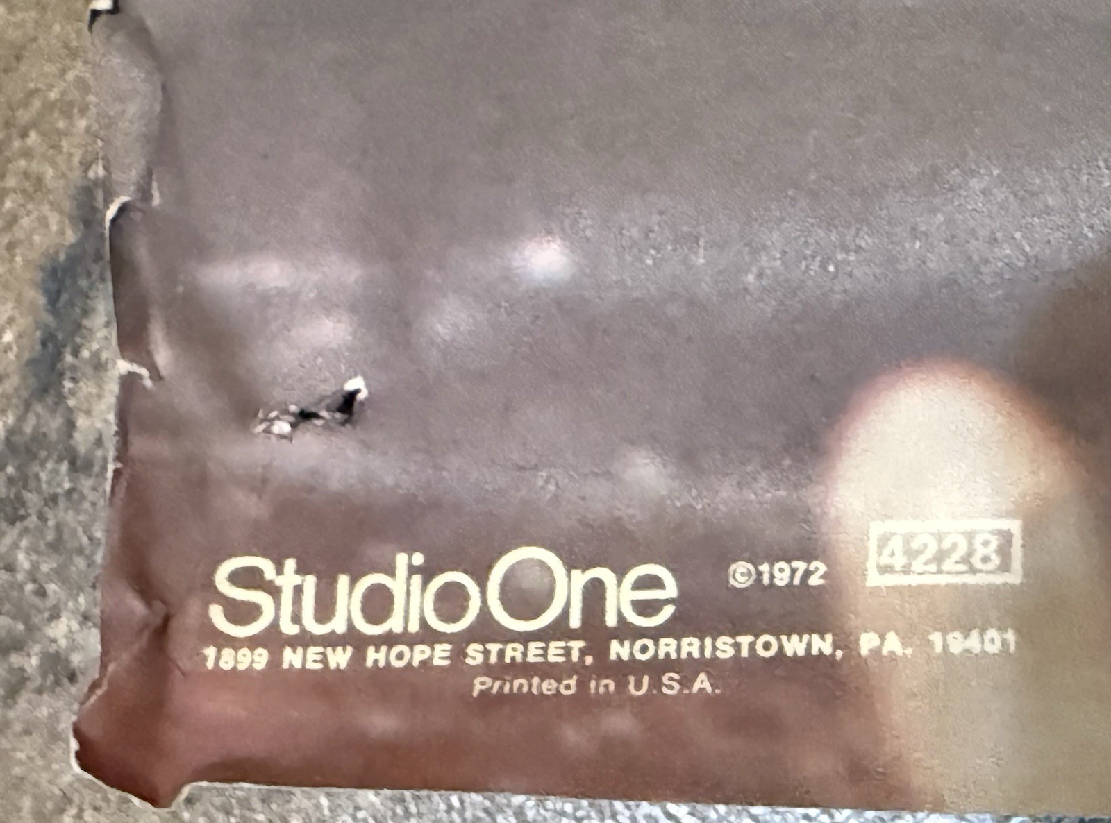 Vintage 1972 Alice Cooper Poster Studio One RARE 24 X 36