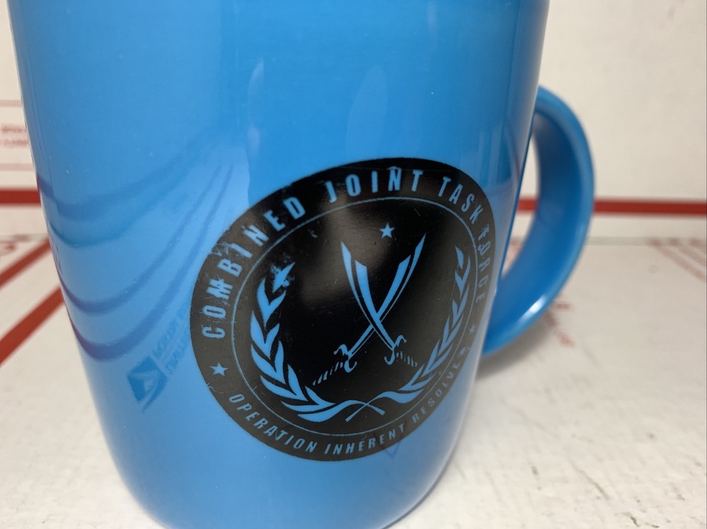Combined Joint Task Force Operation Inherent Resolve IRAQ logo CERAMIC MUG