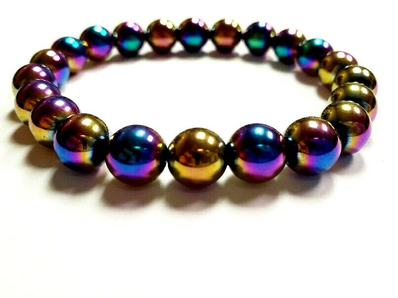 Hematite Aura Stretch Bracelet
