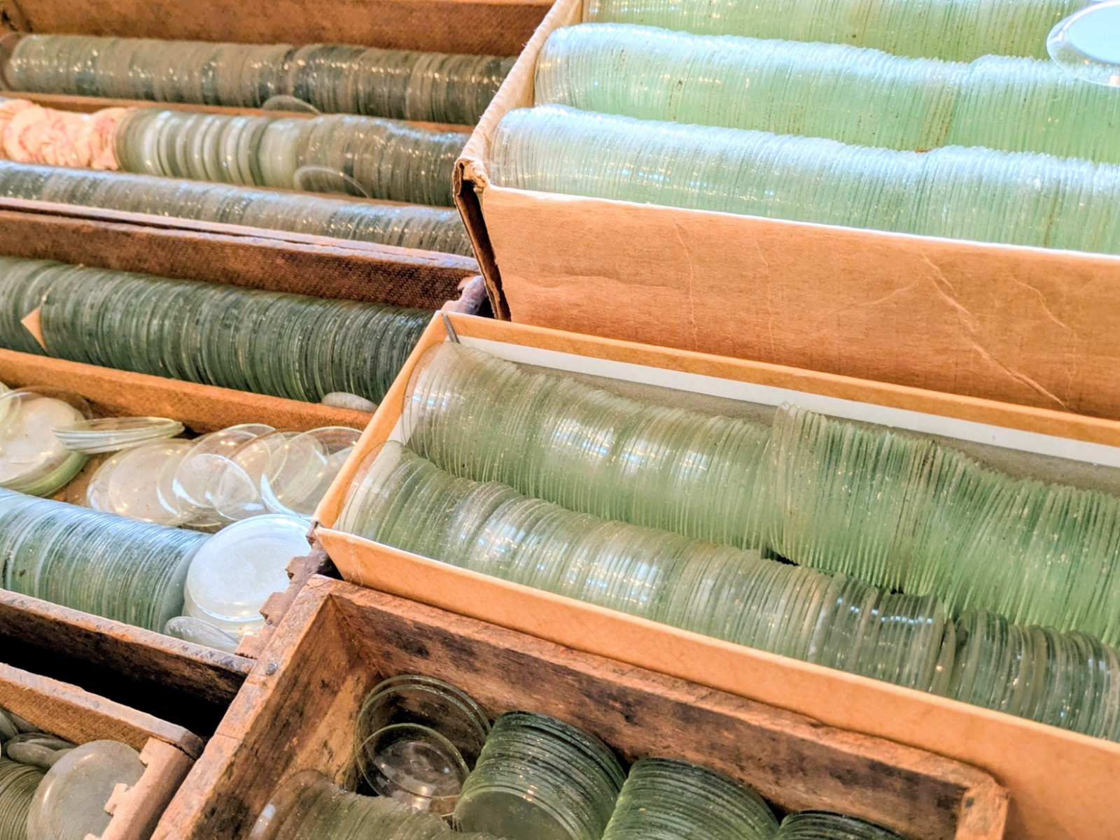 Pocket Watch Crystals, Multiple Sizes, Thousands Available, 3 Lenses / Set, NOS