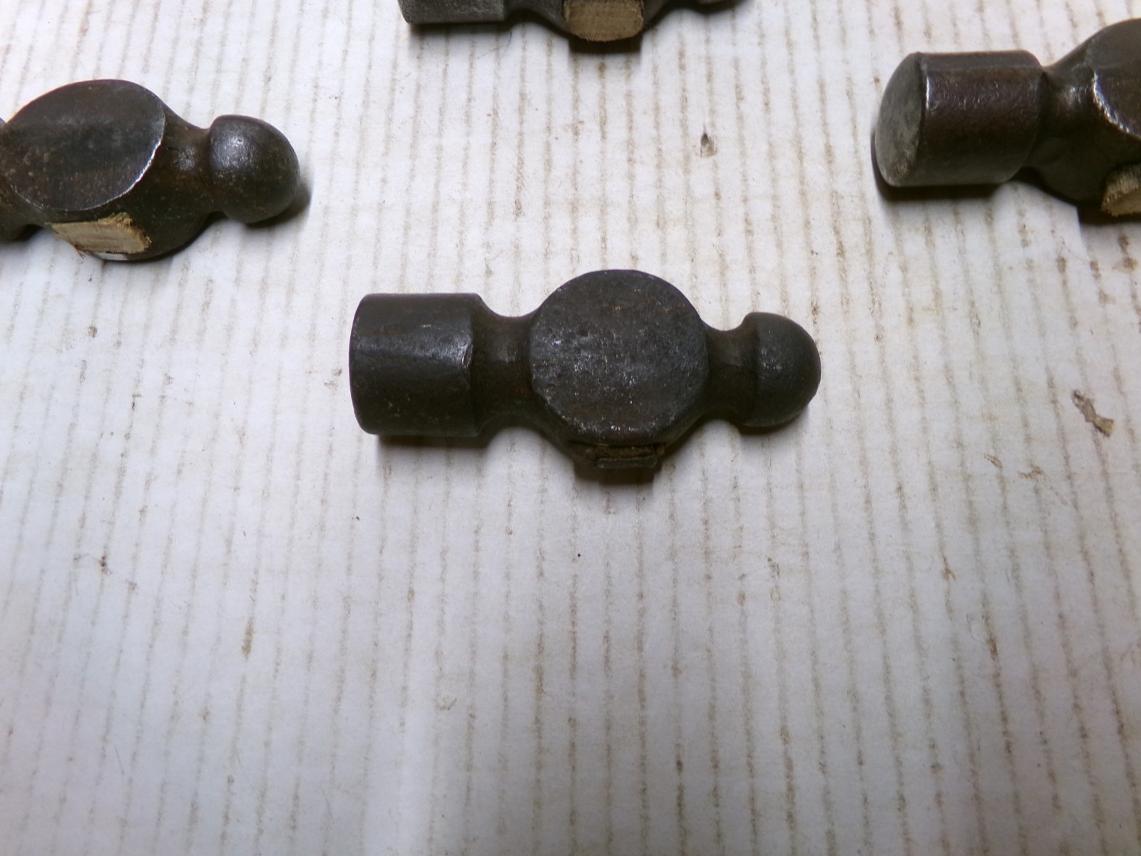 Lot of 7 Ball Peen Hammer Heads