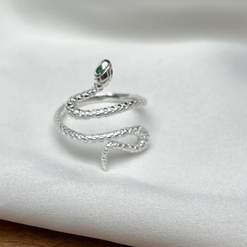 Snake Ring Adjustable Snake Ring Open Snake Ring Sterling Silver Snake Ring