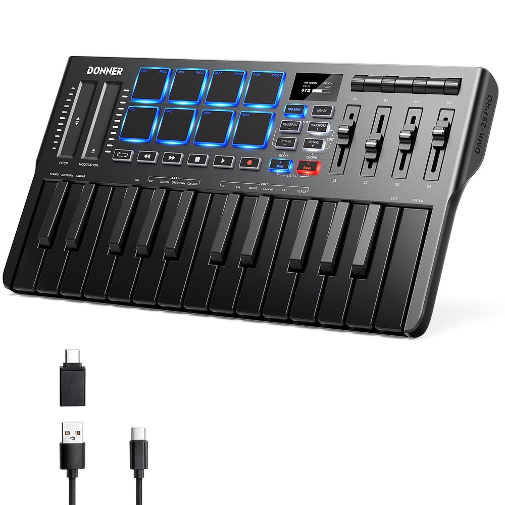 Donner DMK-25 Pro MIDI Keyboard Controller