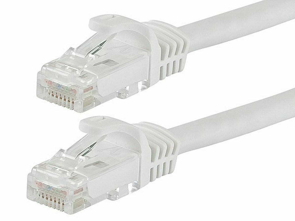 RJ45 Cat5e CAT5 Ethernet LAN Network Cable for PC PS XBox Internet Router White