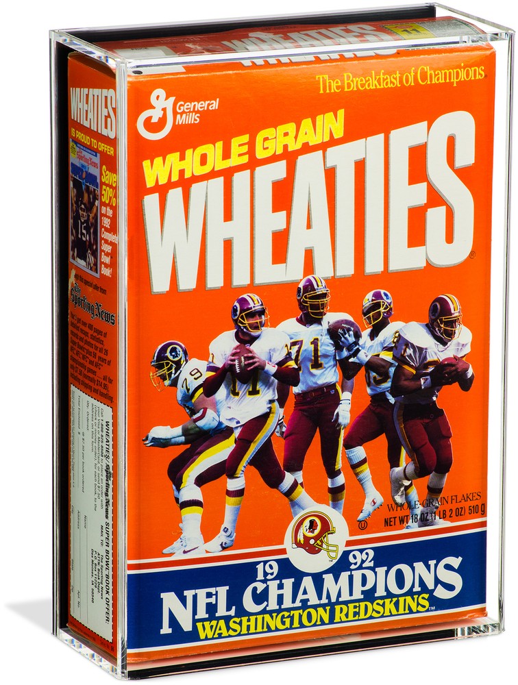 Wheaties Cereal Box Display Case with Black Back Wall Mount (A020)