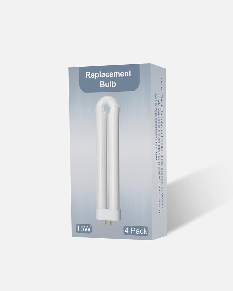 15W Replacement Bulb for Insect Zapper, 4-Pack, 4-Pin Base