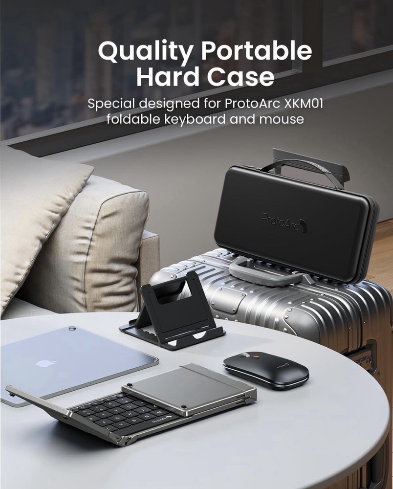ProtoArc Foldable Keyboard Mouse XKM01 True Full-Size Portable Wifi Bluetooth