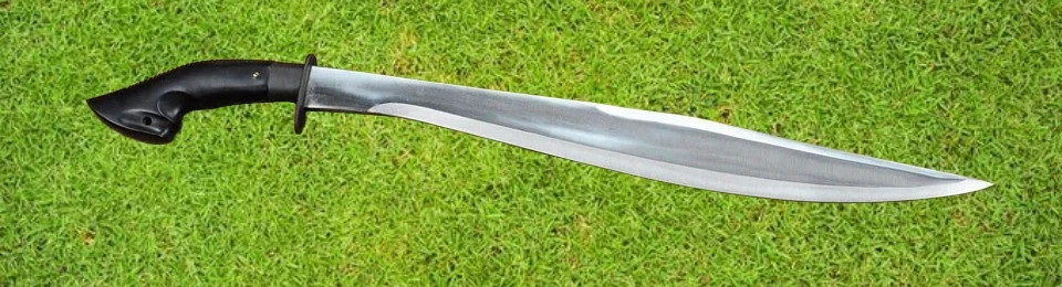 Custom Handmade Carbon Steel Itak Tagalog Philippines Sword With Leather Sheath