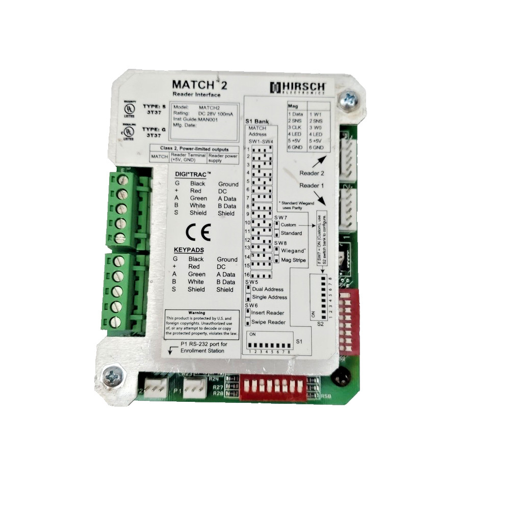 Hirsch Match 2 Reader Interface S-3T37 Match2