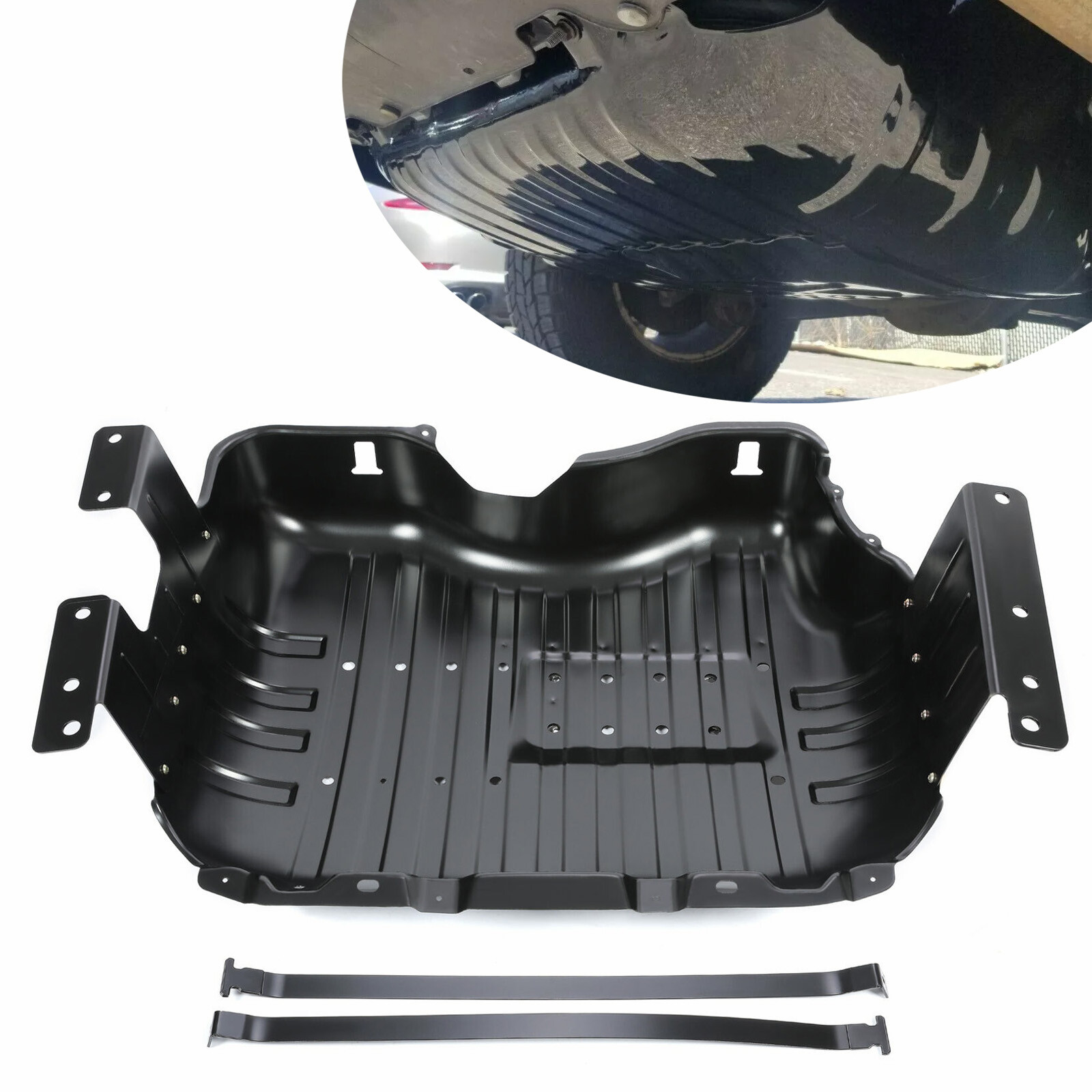 New Fuel Tank Gas Tank Skid Plate Cover w/ Straps For 99-04 Jeep Grand Cherokee