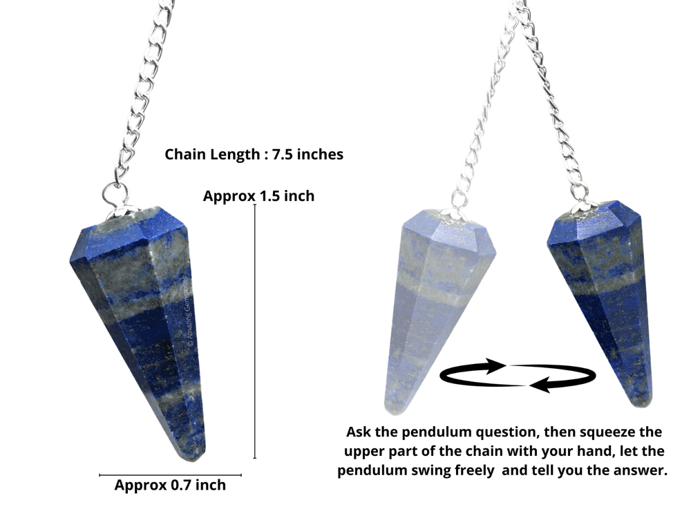 Lapis Lazuli Dowsing Crystal Pendulum