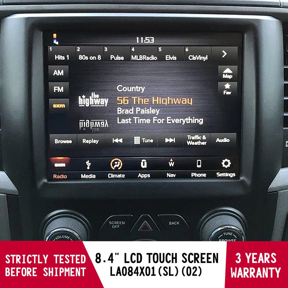 17-22 Replacement 8.4" Uconnect 4C UAQ LCD Display Touch Screen Radio Navigation