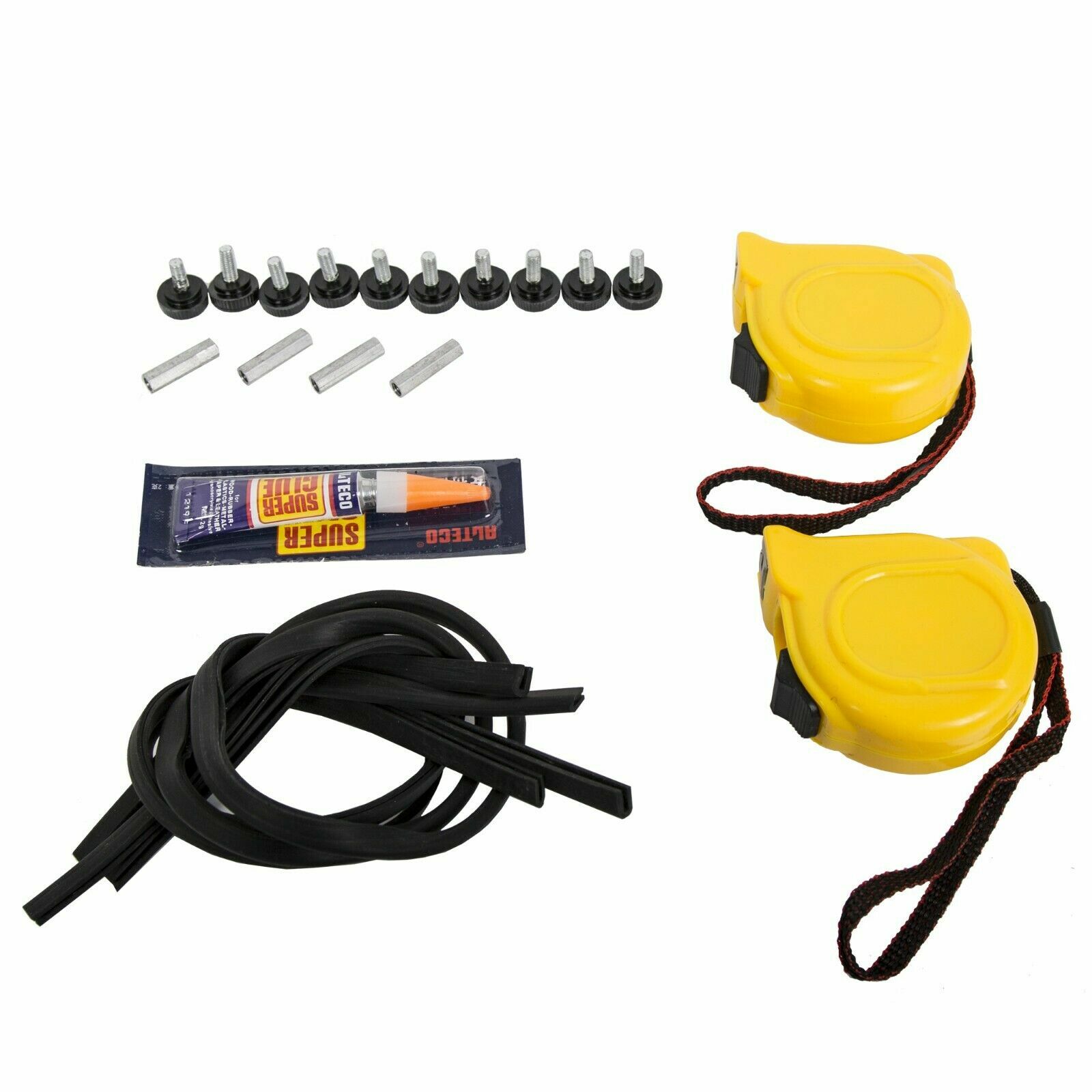 Wheel Alignment Tool System Toe Plates Accurate Measurements w/ 2 Tape Measures