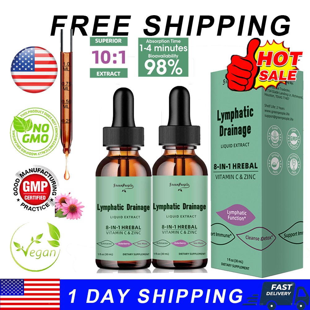 Lymphatic Drainage Supplements - Lymphatic Support Total Herbal Cleanse Drop