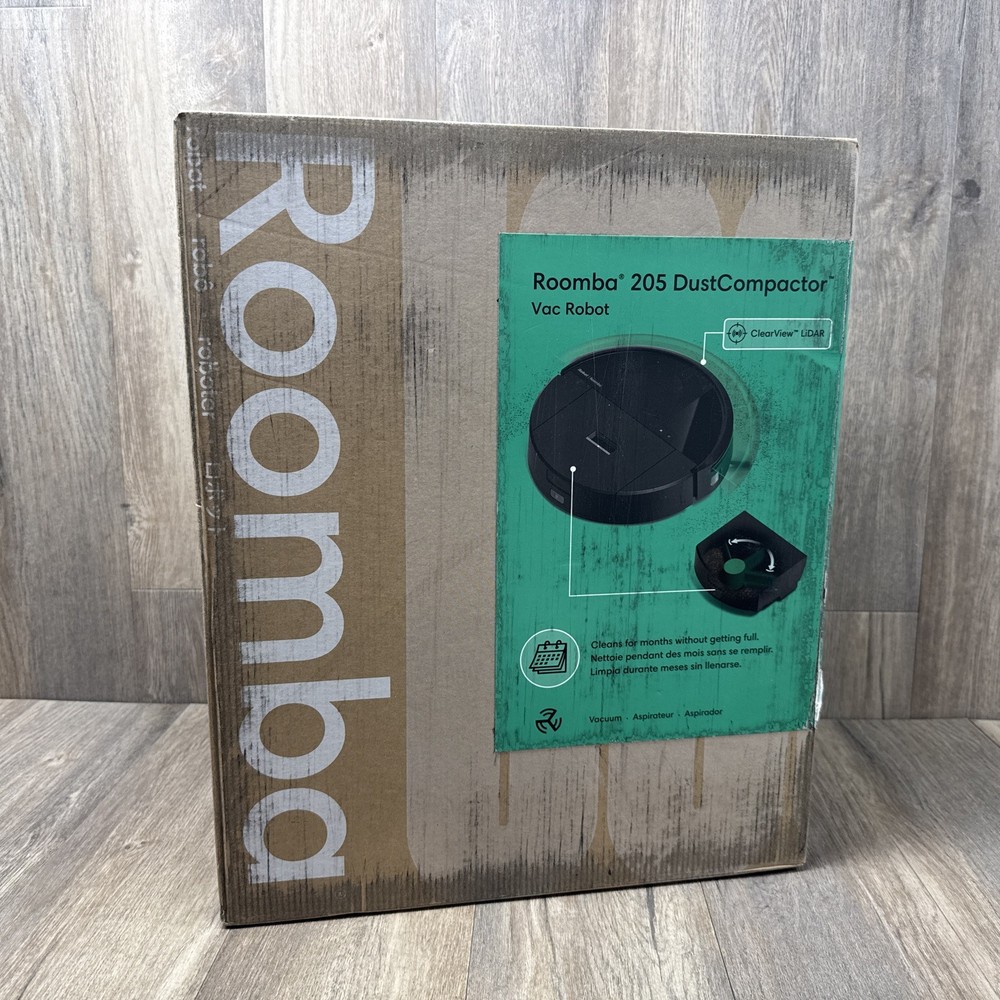 iRobot Roomba 205 DustCompactor Vacuum - Auto-Compacts - LiDAR