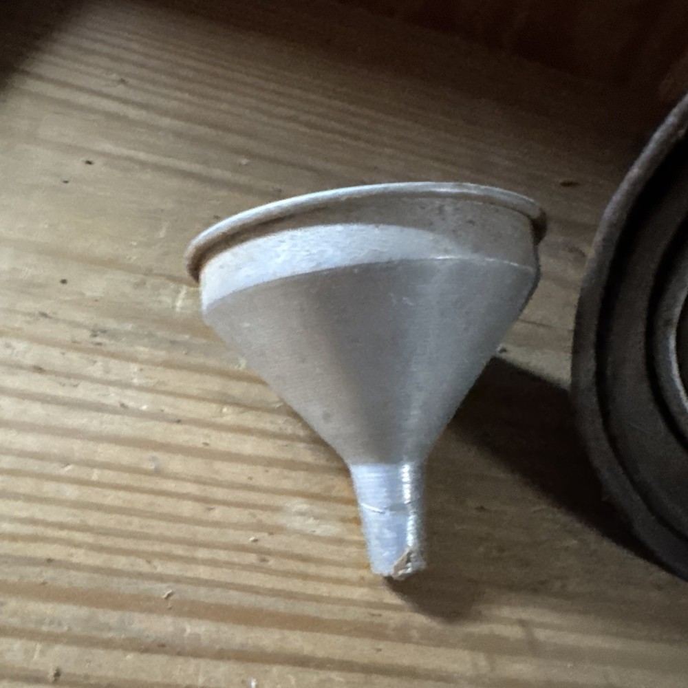 6 Galvinized Funnels All Different Sizes