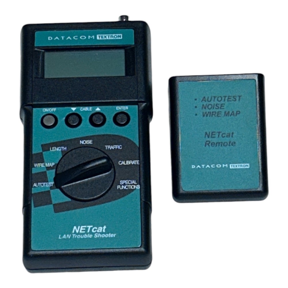 DATACOM TEXTRON NETcat 800 LAN Trouble Shooter Network Cable Tester & Remote