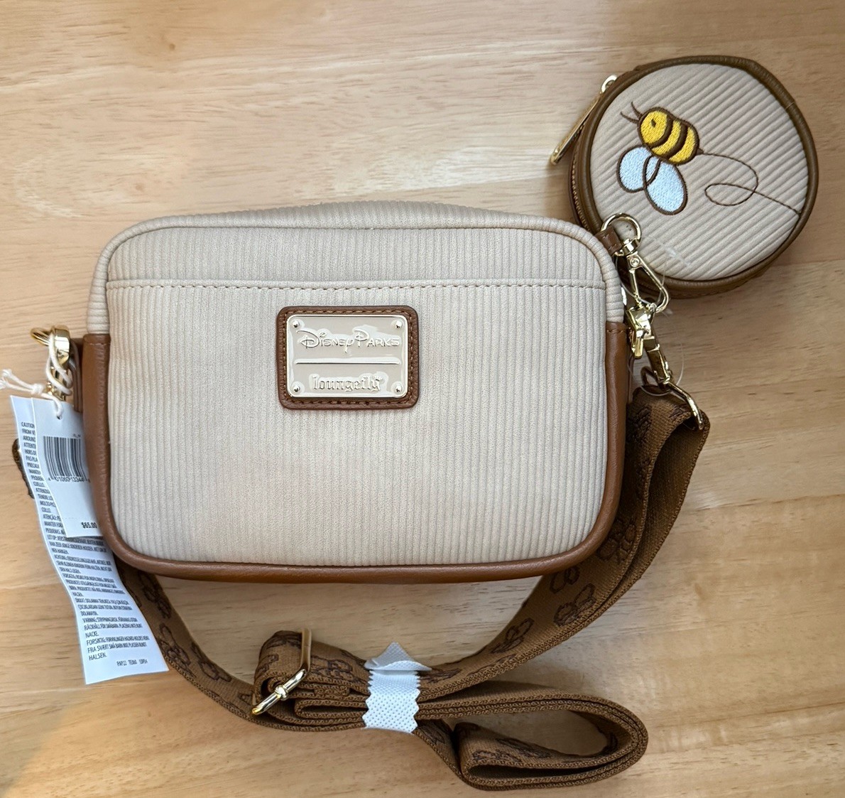 Disney Parks Loungefly Winnie The Pooh Crossbody Bag Hunny Coin Purse NEW!