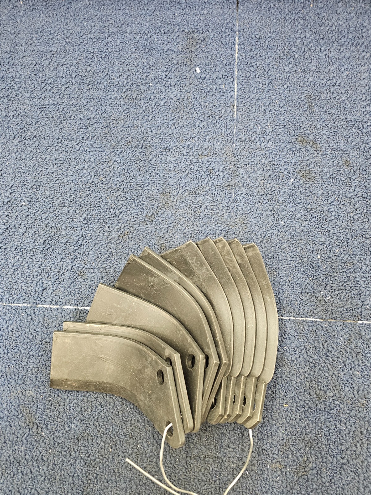 (QTY 10) Comeb R 22 Blade Black Attachment for Skid Steer Rotary Tiller