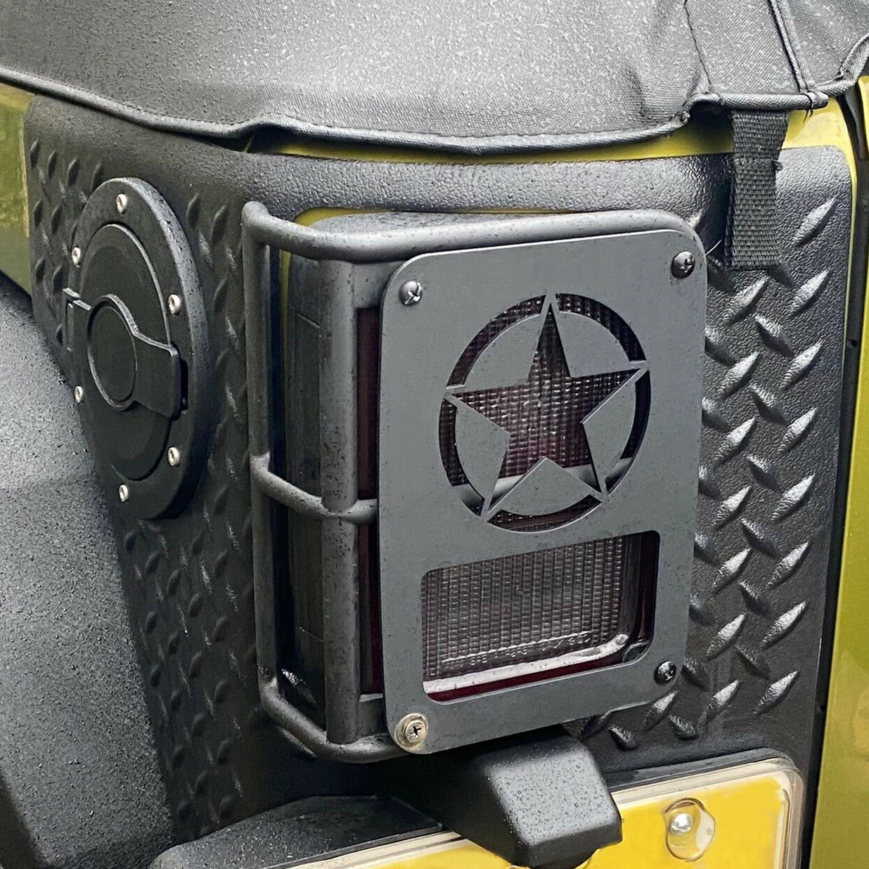 Rear Corner Guard Body Armor Tail light Cover for Jeep Wrangler JK JKU 2007-2018