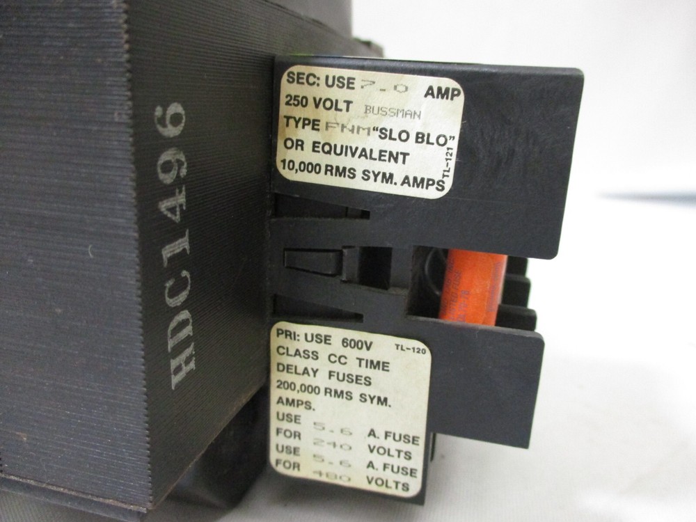 SOLA E5503PBX INDUSTRIAL CONTROL TRANSFORMER TYPE E3PBX .550 KVA