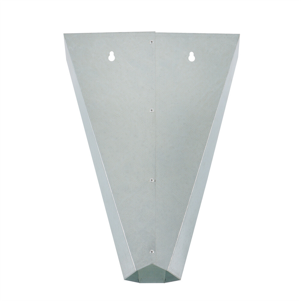 1 Pack Galvanized Steel Chicken Killing Cone With Flat Back Design Medium 8 lbs