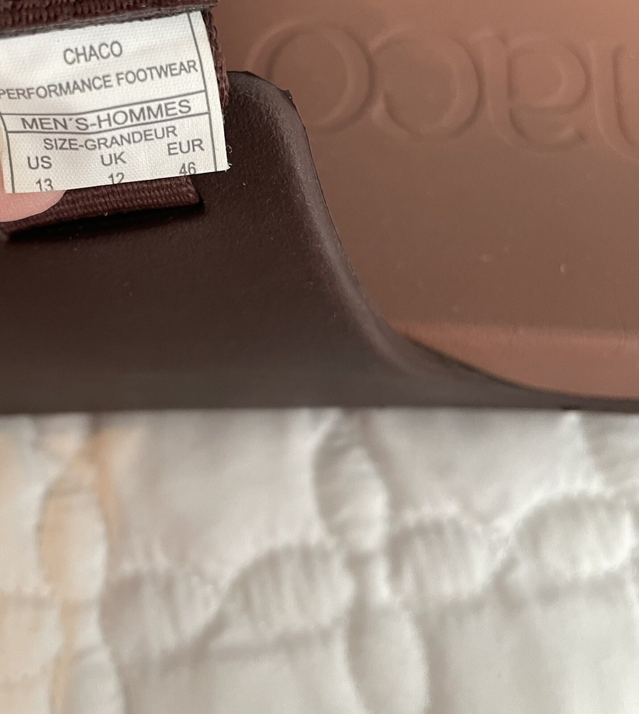 Men’s Chaco Brown Slide Sandals 13