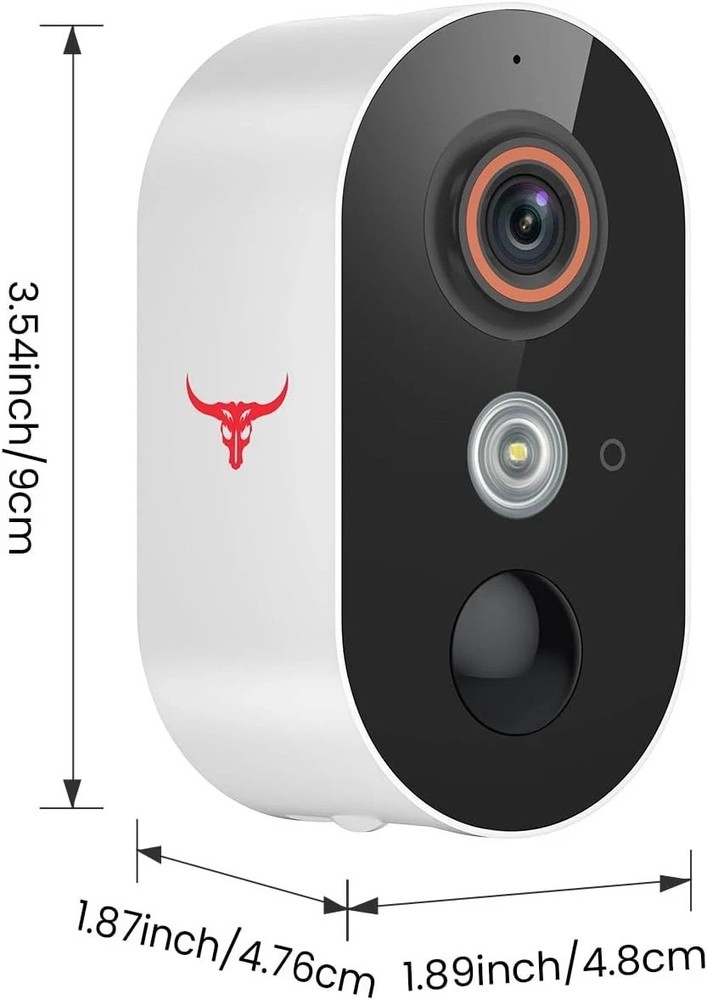 2 Pack Wireless Security Camera System Smart Night Vision Outdoor WiFi Cameras