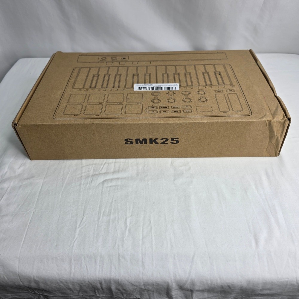 M-VAVE 25 Key USB MIDI Keyboard Controller W 8 Backlit Drum Pads Wireless