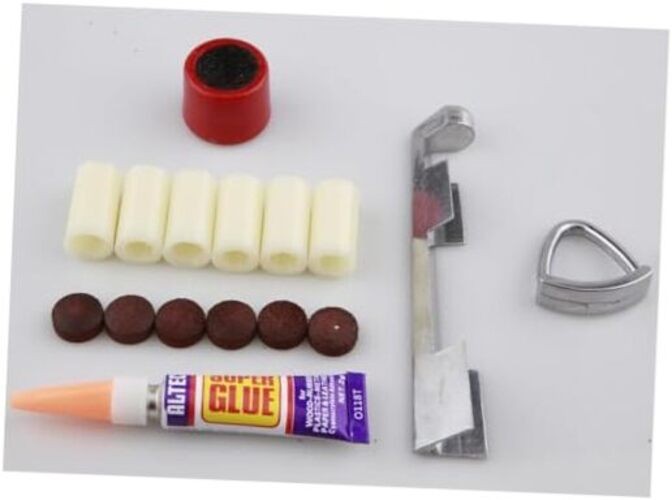 15 Pack Cue Stick Tip Repair Kit, Cue Tips Accessorie, Include 6 Pool Cue