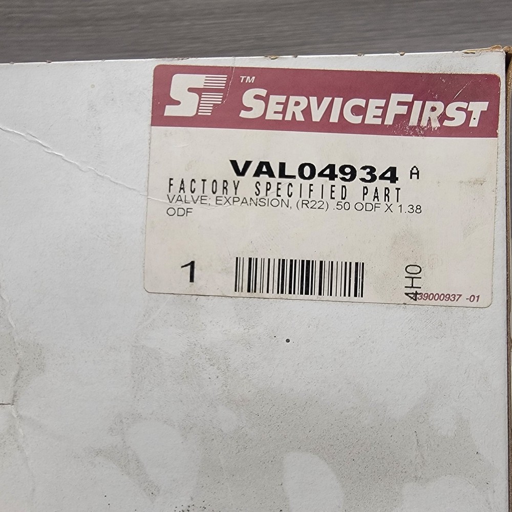 SERVICE FIRST EXPANSION VALVE VAL04934 **NEW**