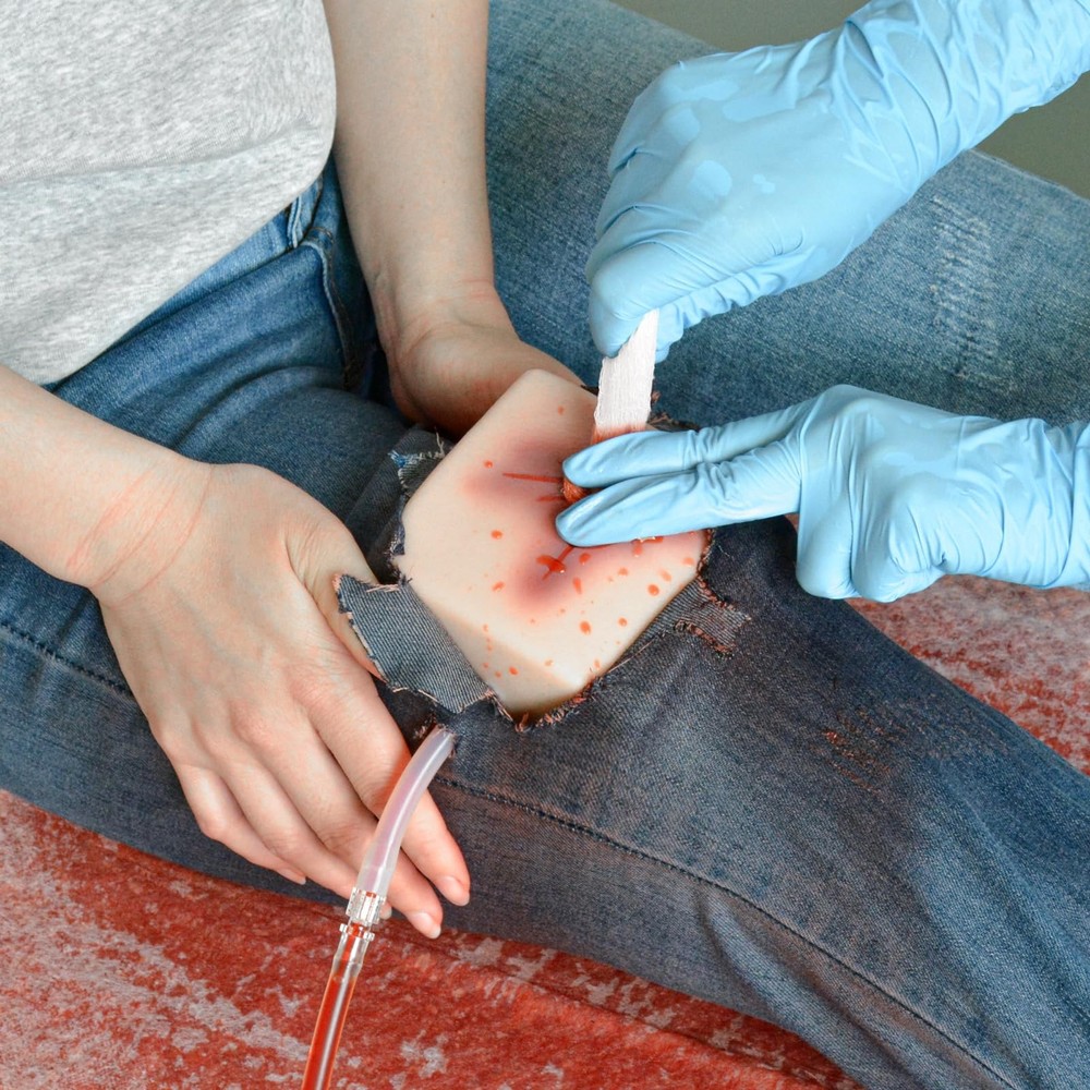 Wearable Wound Packing Task Training Kit, Bleeding Control Trainer for Milita...