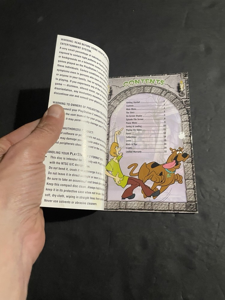 scooby-doo mystery mayhem ps2 Manual only