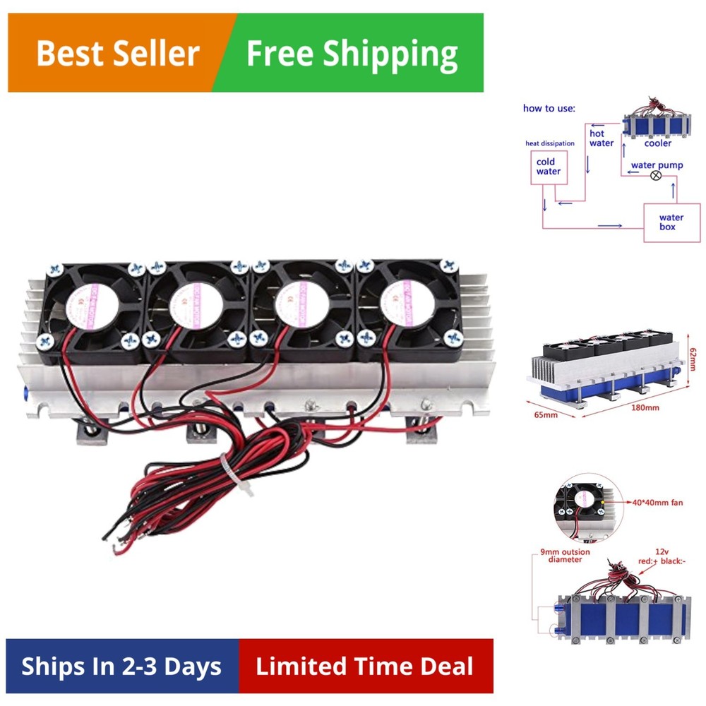 Peltier Module Refrigerator Cooling System DIY Thermoelectric Cooler Refriger...