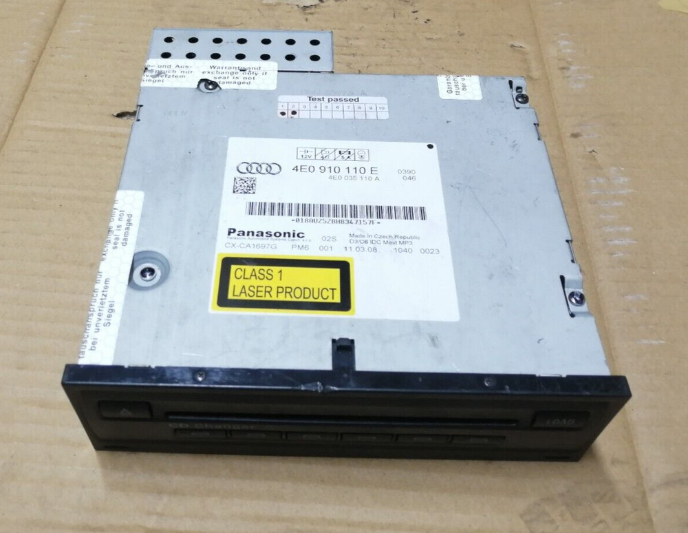 2004-2008 AUDI A6 C6 CD CHANGER PLAYER UNIT 4E0910110E