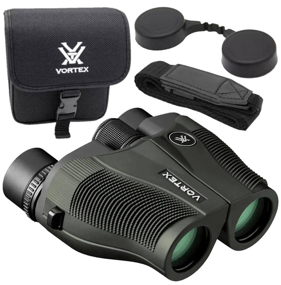 Vortex Optics Vanquish 10x26 Reverse Porro Prism Binocular with CF Hat Bundle