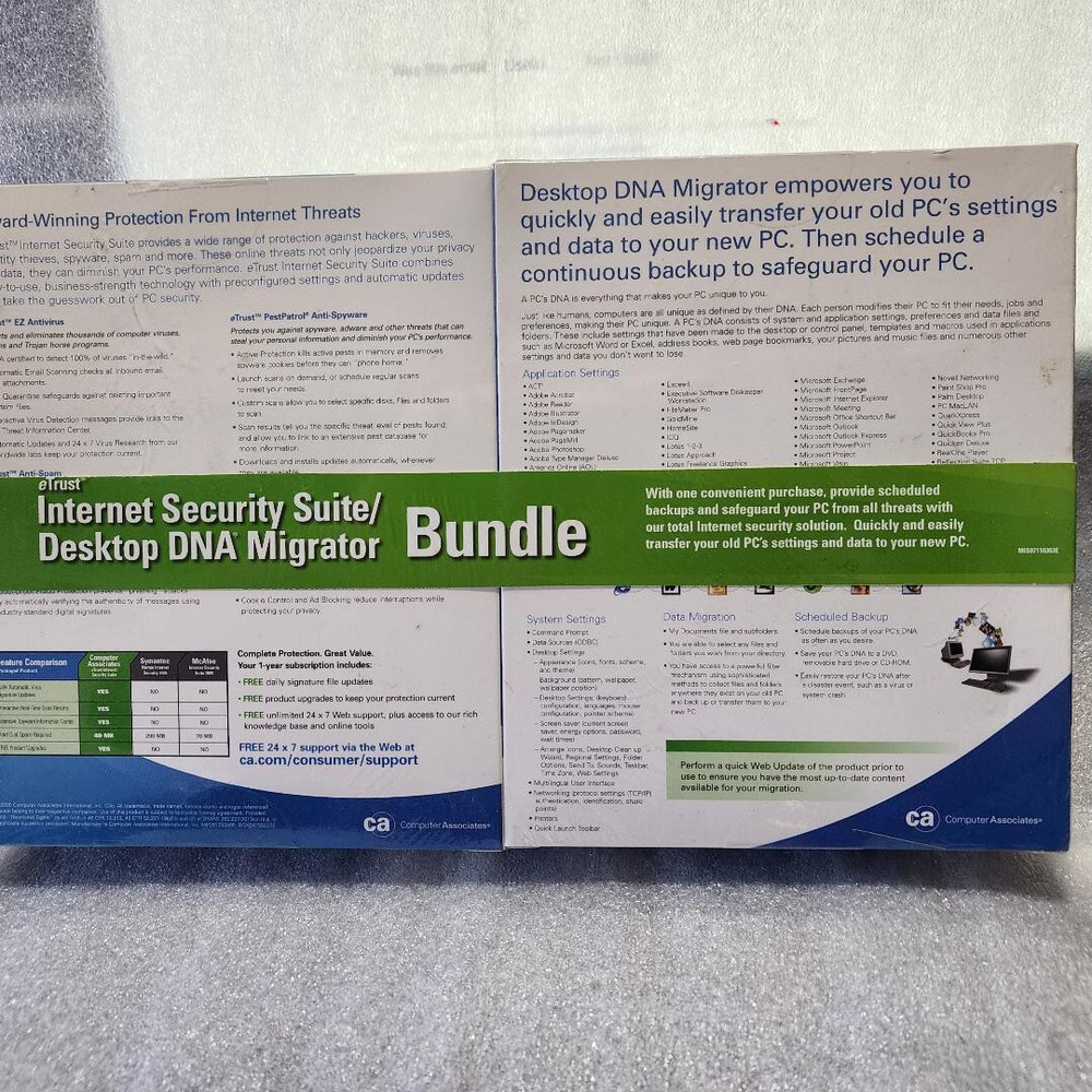 COMPUTER ASSOCIATES INTERNET SECURITY SUITE/DESKTOP DNA MIGRATOR BUNDLE