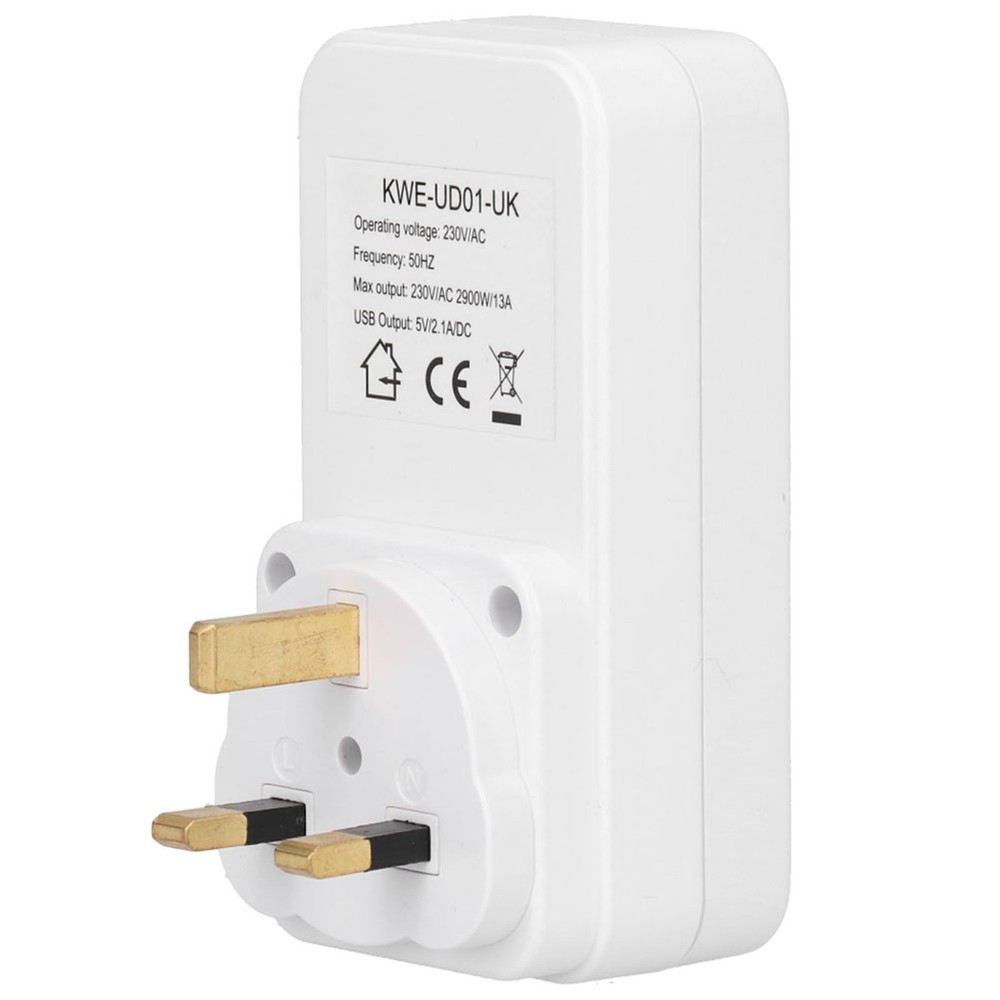 Digital Countdown Timer Socket With USB Ports For Home Appliances Energy Saving