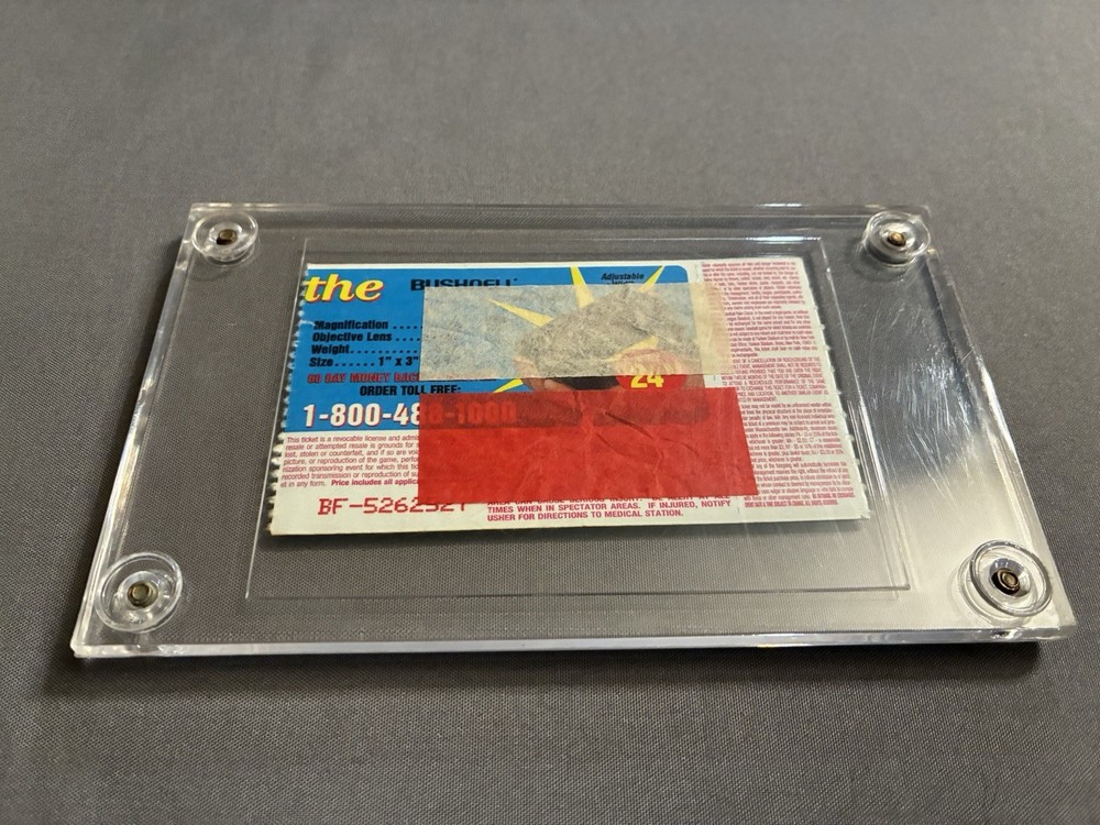 Set of 2 KISS Concert Ticket Stubs 2000 2003 in Plastic Slabs