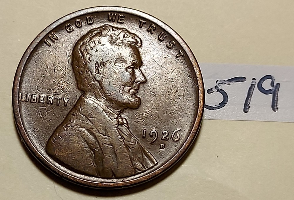 1926-D Lincoln Wheat Cent   #519