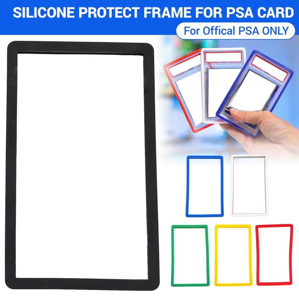 for PSA Graded Card Slab Bumper Guard Sillcone Protector - STACKABLE - 6 Colors