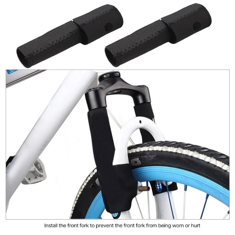 1 Pair Bicycles Front Fork Protector Sleeve Bike Front Fork Protective Pad