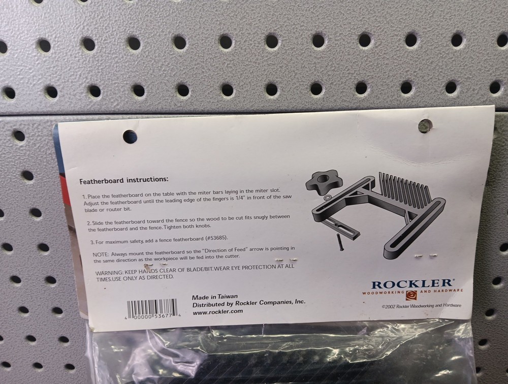 2 Rockler Adjustable Table Featherboards